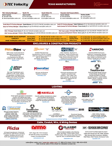 TEC Velocity Line Sheet